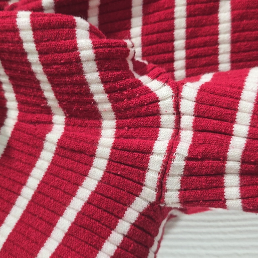 Charter Club Large Red and White Long-sleeve Top - Picture 5 of 7